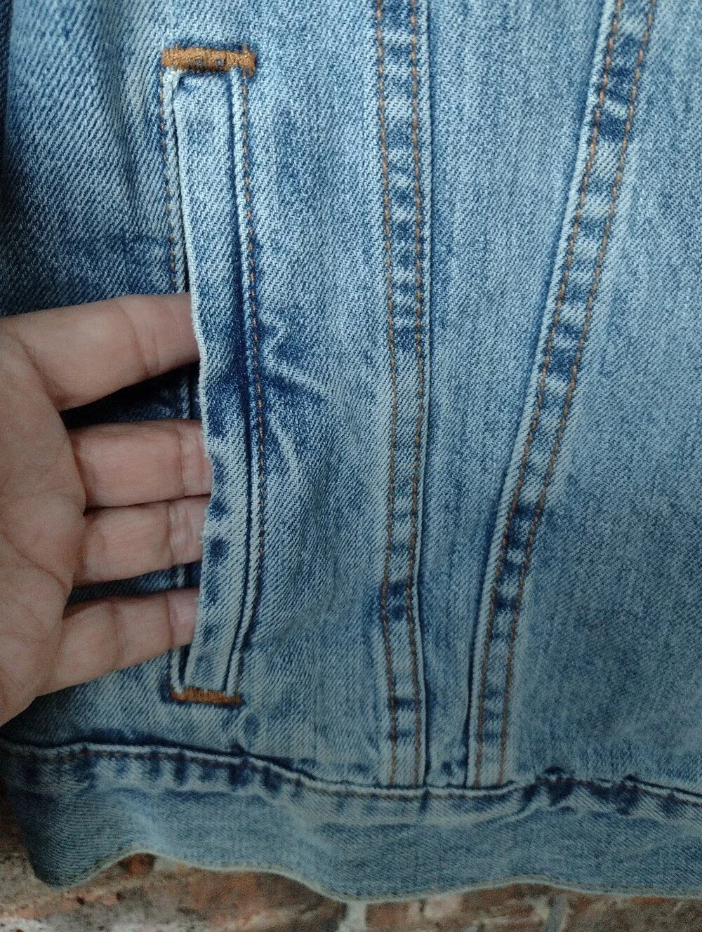 Levi's Denim Trucker Jacket Mens XL Blue Light Wash Type III Western Classic - Picture 8 of 9